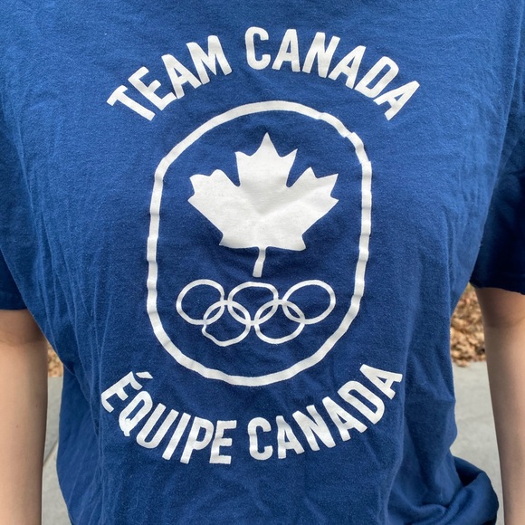 Oversized Blue Team Canada T-shirt - Picture 3 of 4